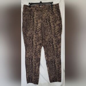 Style & Co Snake Skin Print Denim Jeans Size 14